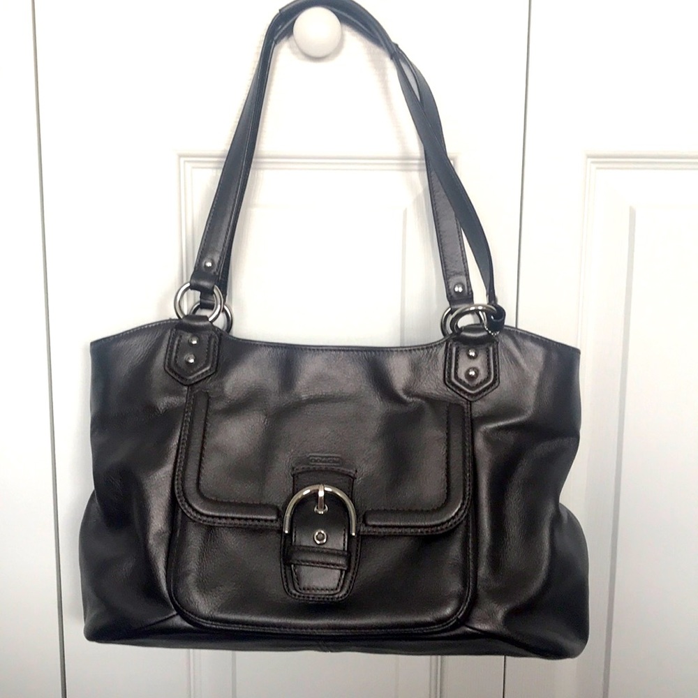 Dark Silver Coach Purse